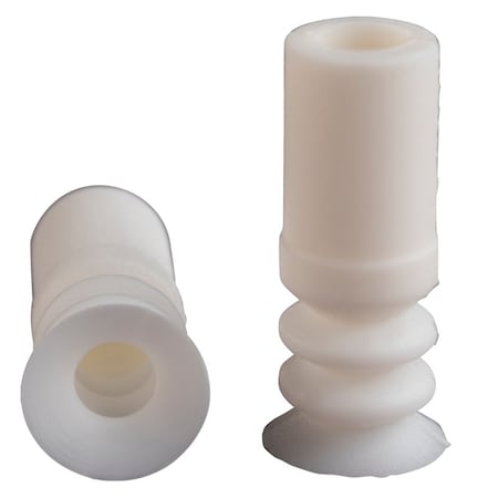 Fipa Bellows vacuum cup diam. 12 mm, Silicone white 21.012.079.2